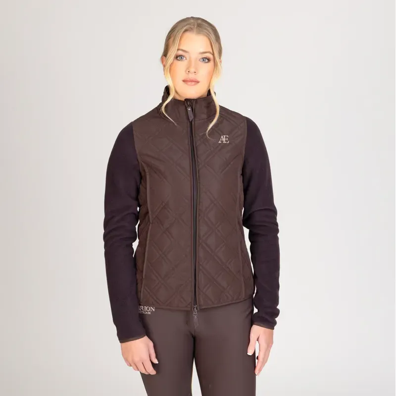 Aubrion Equestrian Hybrid Jacket in Espresso