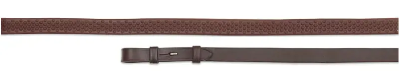 Velociti GARA Soft Rubber Grip Reins 61 HAVANA