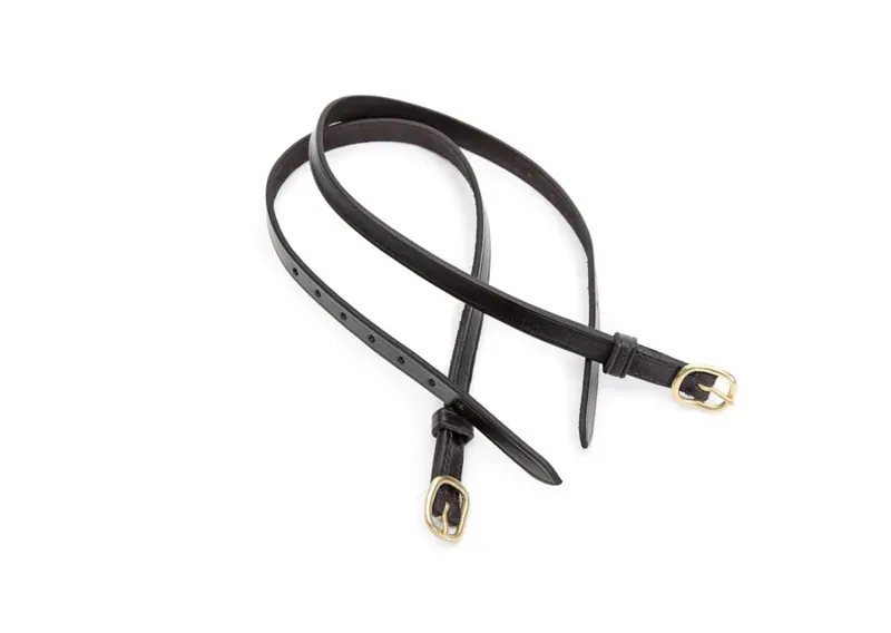 Velociti Adults 1/2 Leather Spur Straps in Black