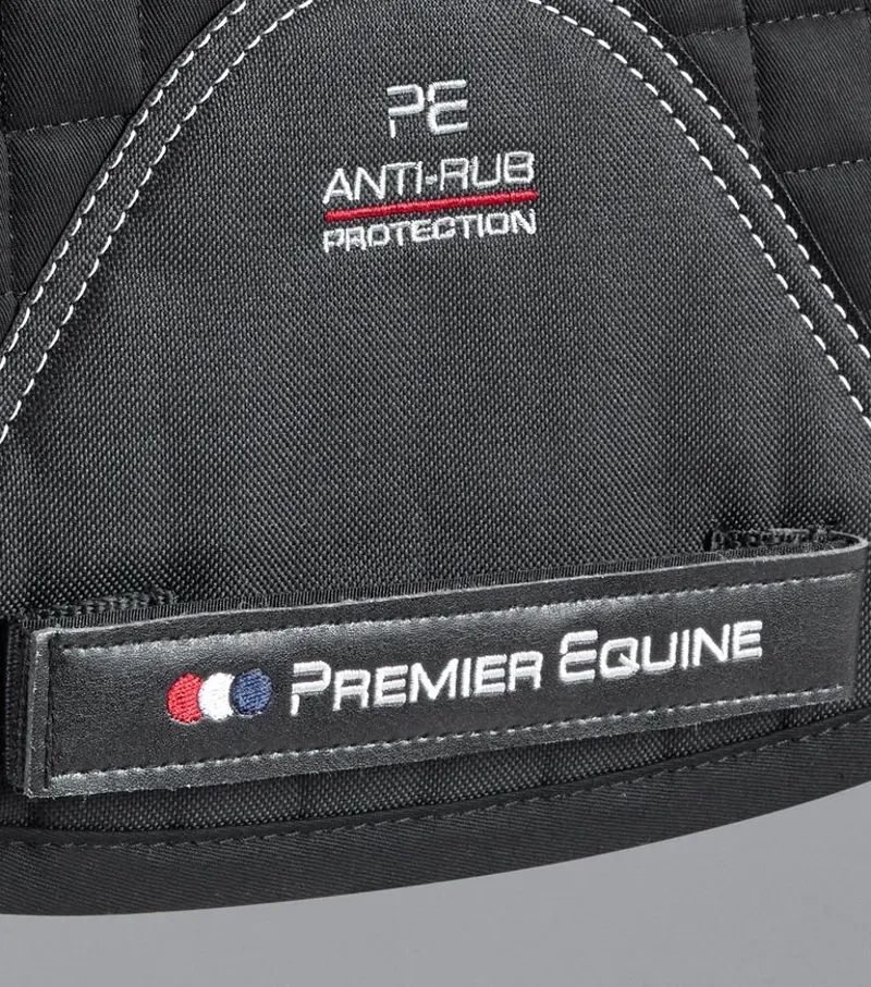 Premier Equine Close Contact Merino Wool European GP/Jump Square in Black/Natural-4