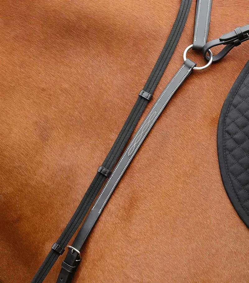 Premier Equine Norbello Hunter Breastplate in Black-2
