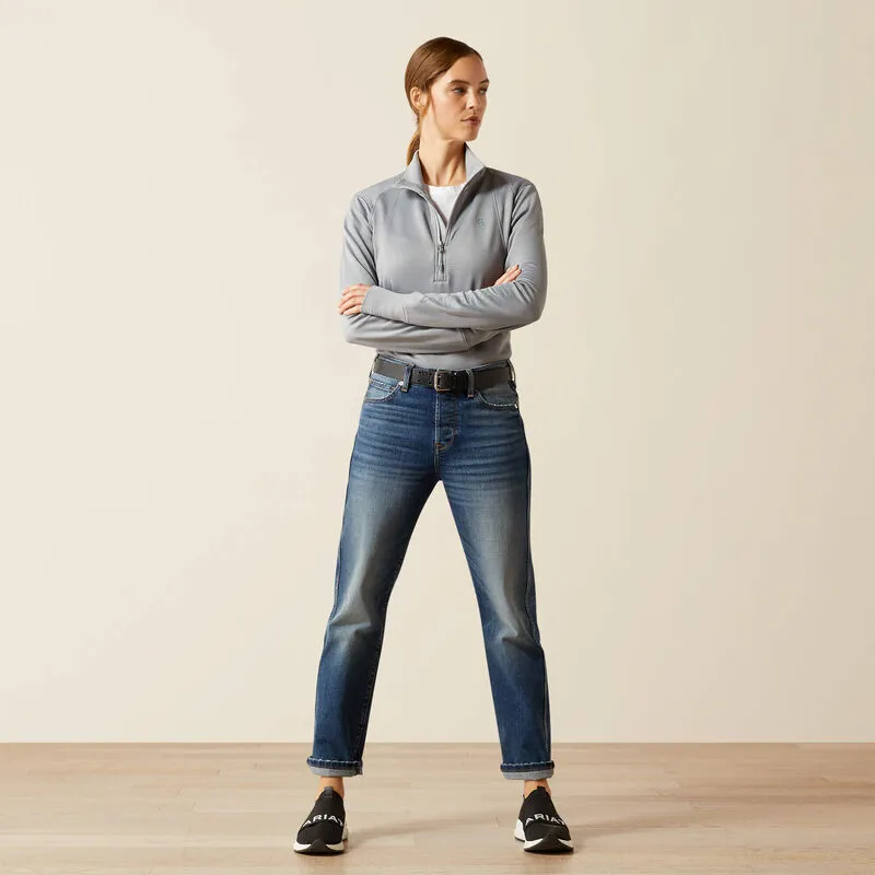 Ariat Team EQ 1/2 Zip Pullover Alloy Heather-1