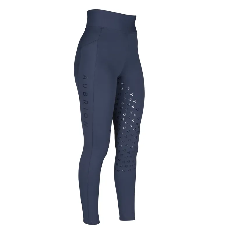 Aubrion Eltar Riding Tights - Young Rider NAVY