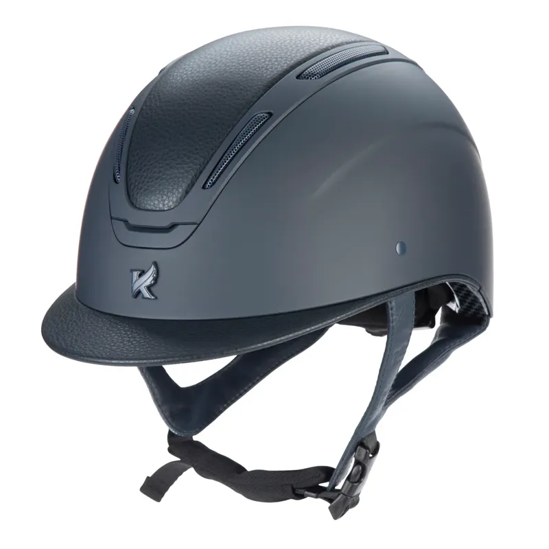 Karben Amity LTHR Riding Hat NAVY 52-54cm