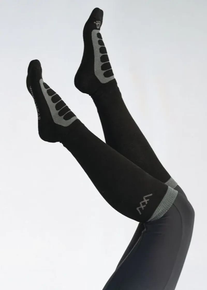 Woofwear Long Bamboo Tech Riding Sock Black