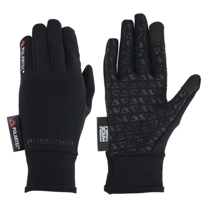 Hy Equestrian Polartec Glacial Riding And General Glove Black