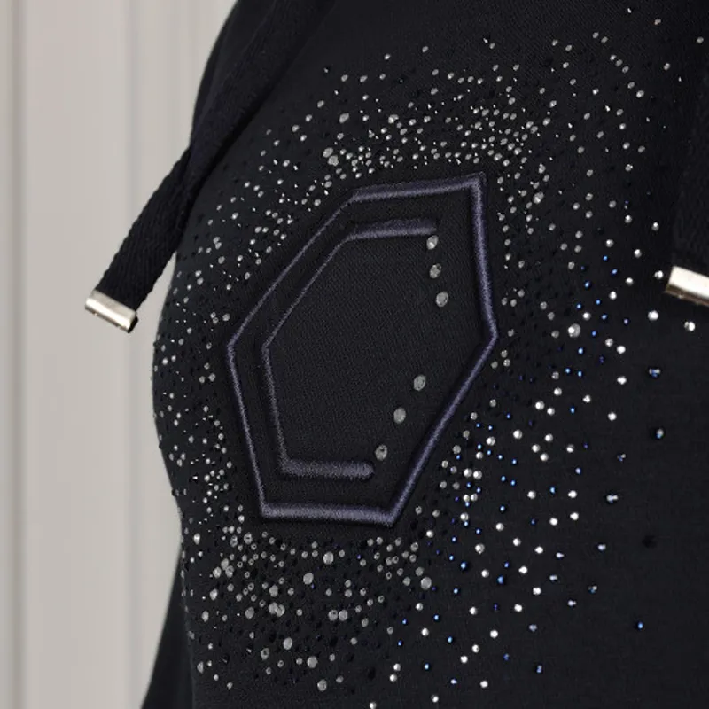 Coldstream Swanlaws Diamante Hoodie - - Navy-2