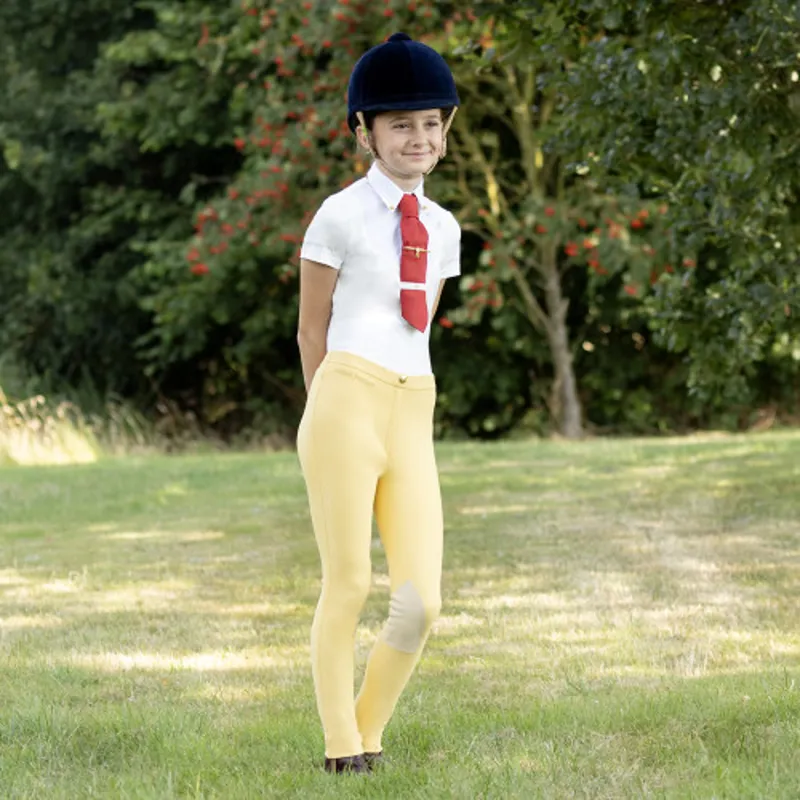 Supreme Products Champion Junior Show Rider Jodhpurs - - Canary Yellow