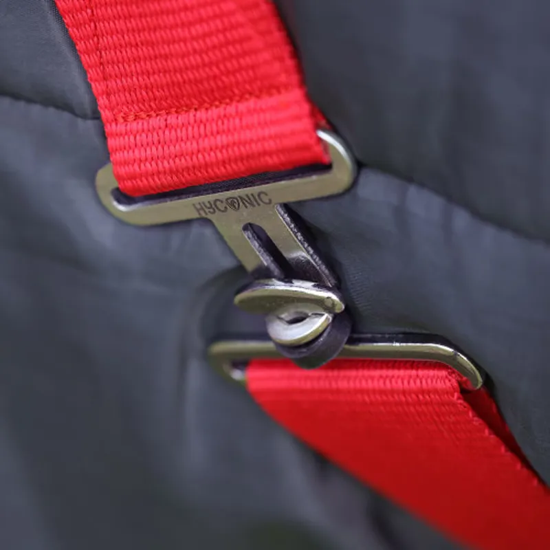 HyCONIC 100g Stable Rug - - Charcoal/Red-4