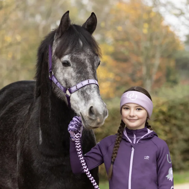 Giddy Up Gymkhana Head Collar and Lead Rope Set By Little Rider - - Purple/Lilac-1