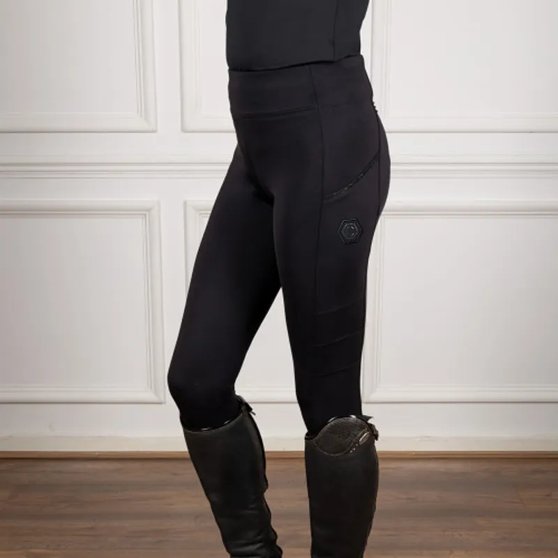 Coldstream Next Generation Hamilton Sparkle Riding Tights - - Black