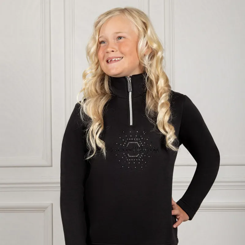 Coldstream Next Generation Hamilton Sparkle Quarter Zip - - Black-1