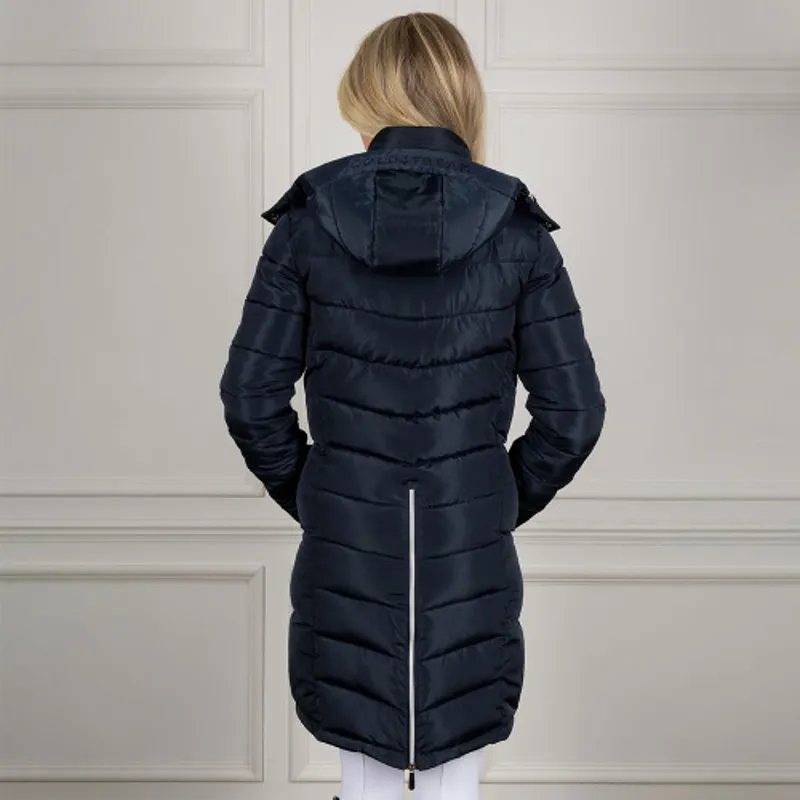 Coldstream Melrose Long Quilted Coat - - Navy-1