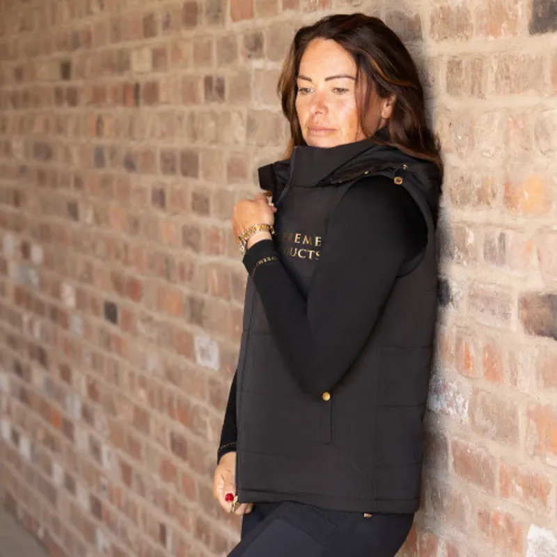 Supreme Products Padded Sport Gilet - - Black/Gold-1