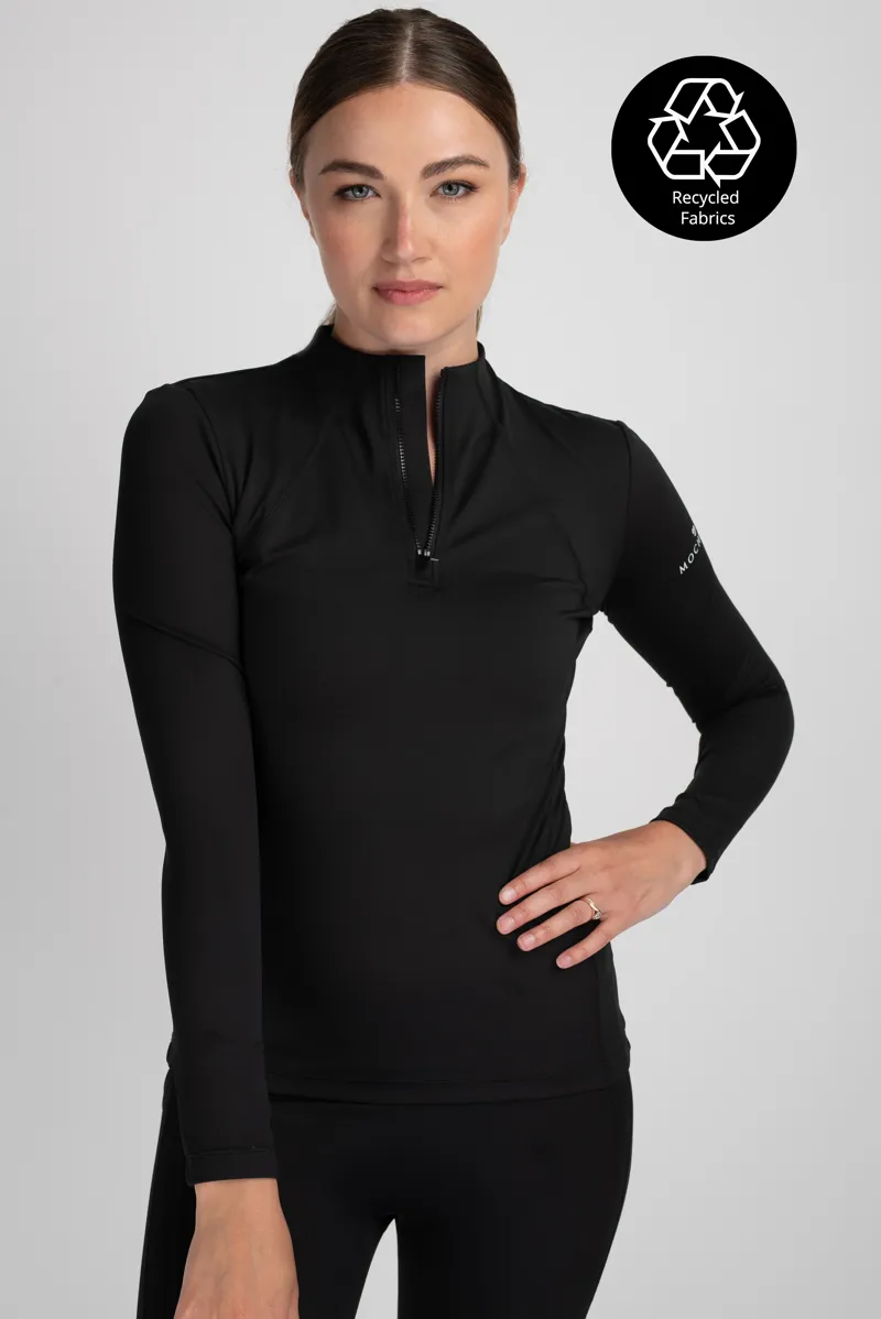 Mochara Technical Base Layer in Black Recycled