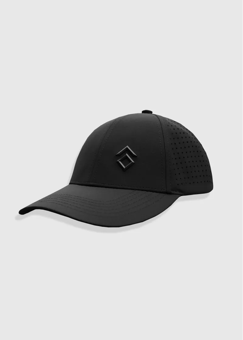 Aztec Diamond Black Laser Ventilated Cap