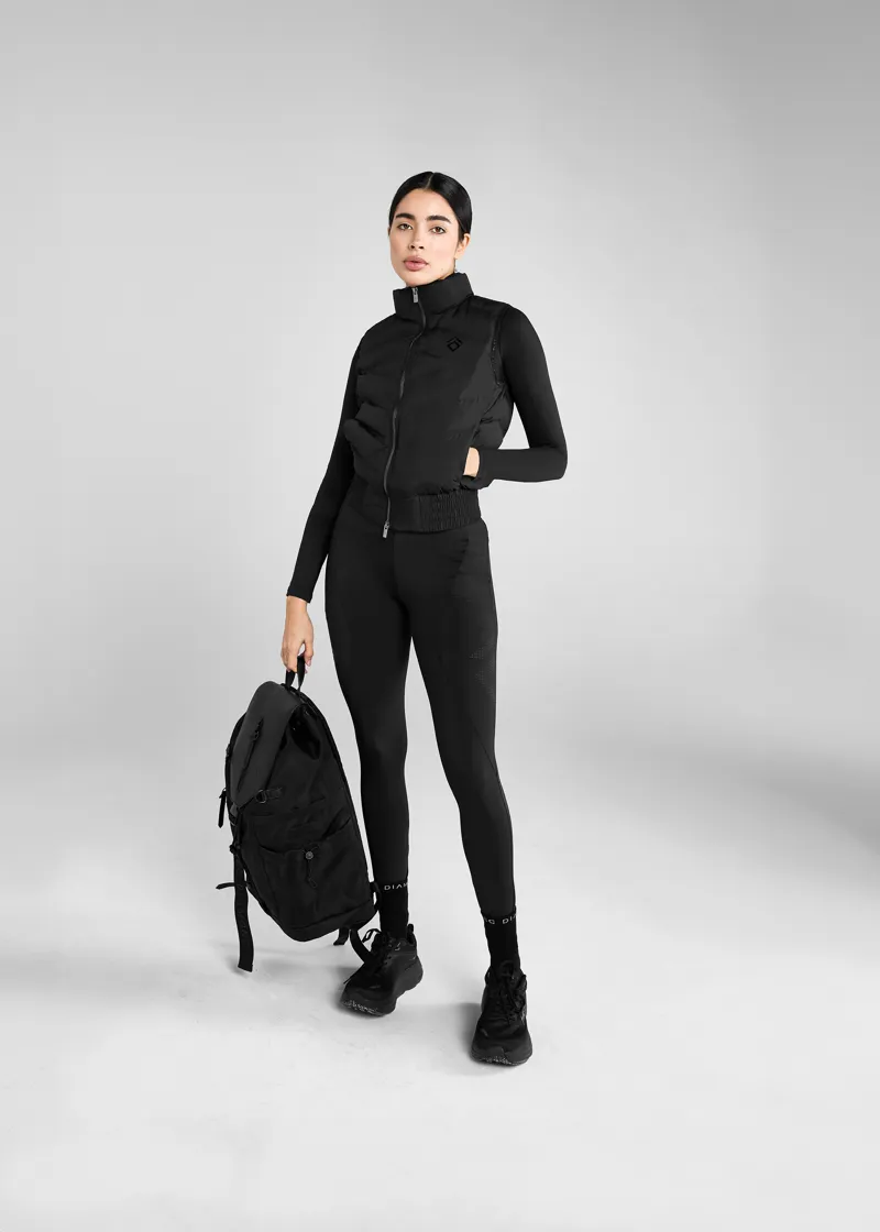 Aztec Diamond Black Lightweight Gilet-3