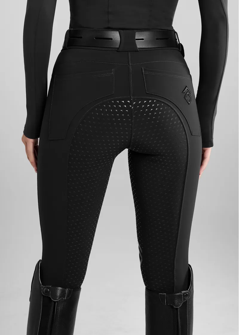 Aztec Diamond Black Core Mid-Rise Breeches Full Seat-1