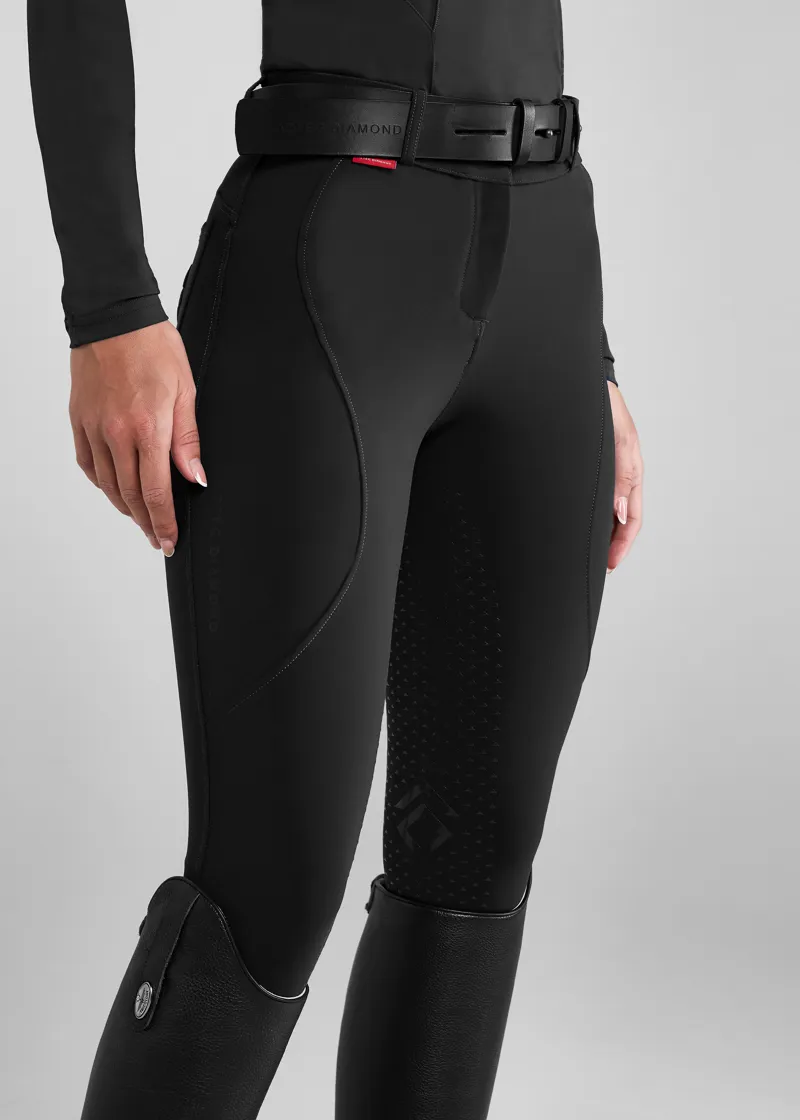 Aztec Diamond Black Core Mid-Rise Breeches Full Seat