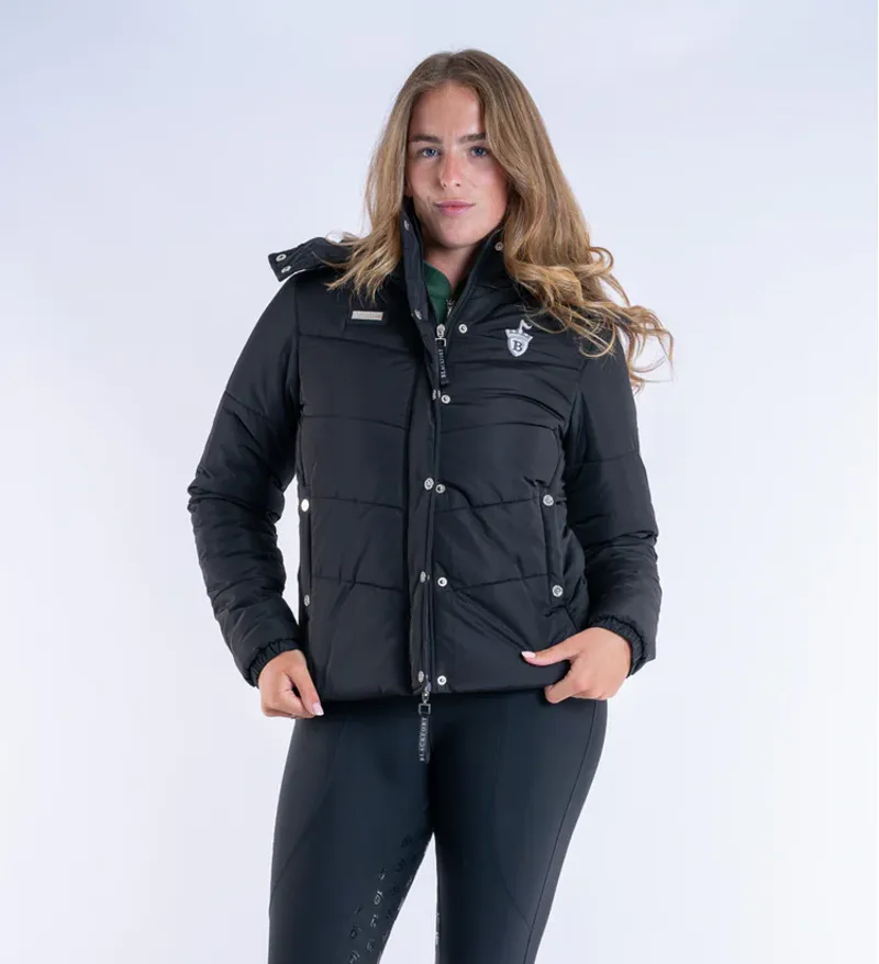 Blackfort Equestrian Olivia Black Puffer Coat-1