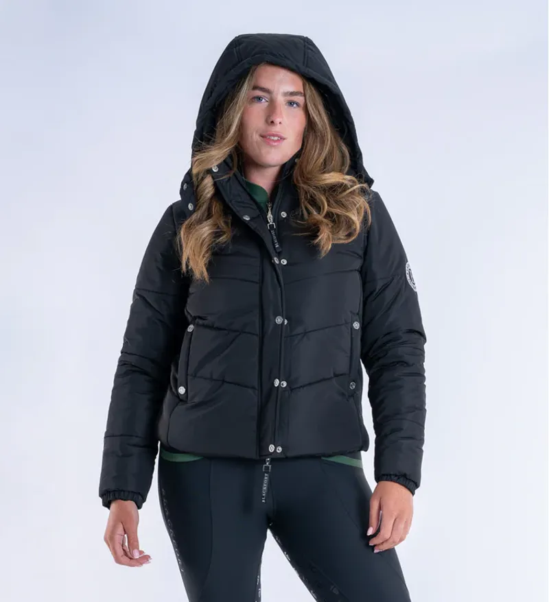 Blackfort Equestrian Olivia Black Puffer Coat-2