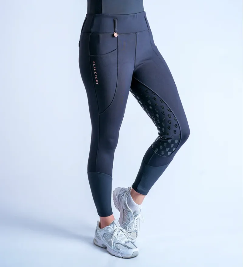 Blackfort Equestrian Black Thermafleece Winter Breggings 2.0-1