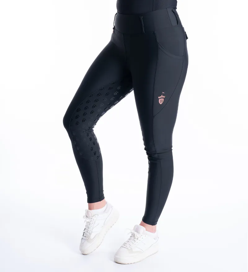 Blackfort Equestrian Black and Rose Gold Breggings-1