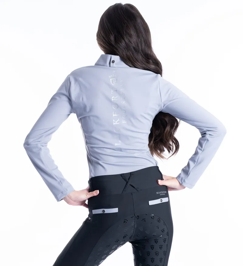 Blackfort Equestrian Light grey Cool Mesh Base Layer - Long Sleeve-1