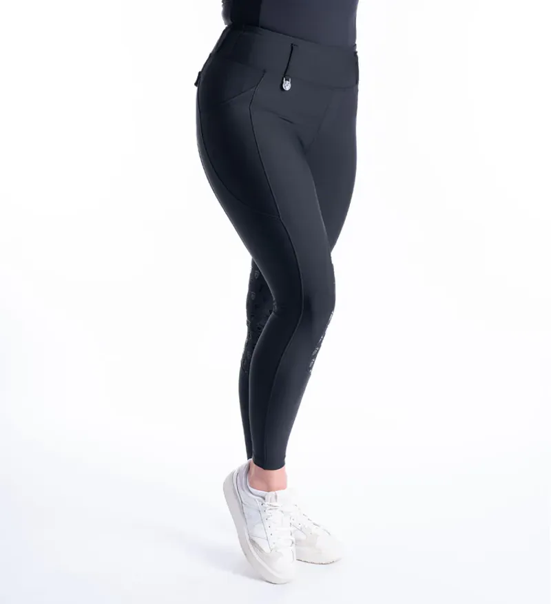 Blackfort Equestrian Black and Silver Breggings-3