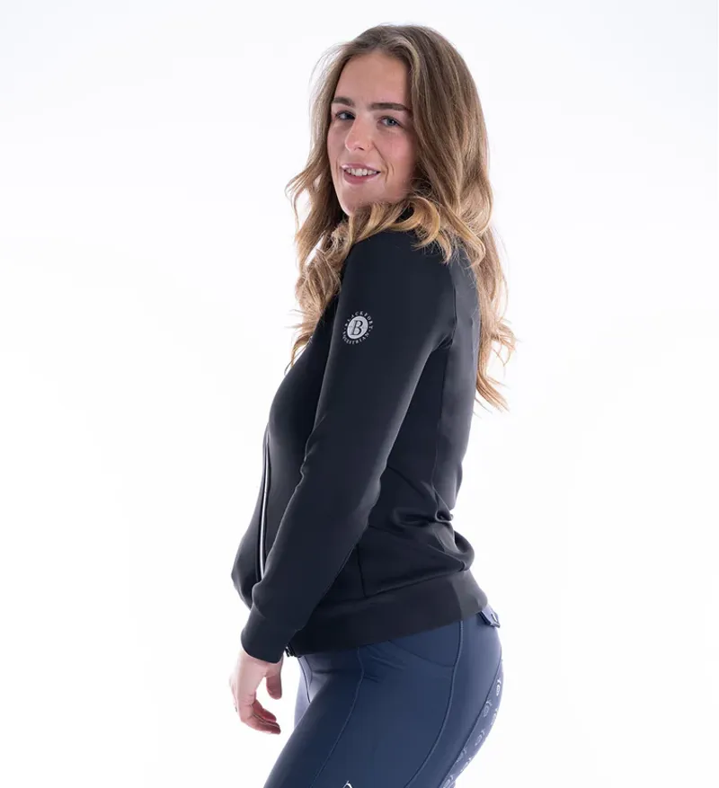 Blackfort Equestrian Jenny Black and Silver Zip Up-1