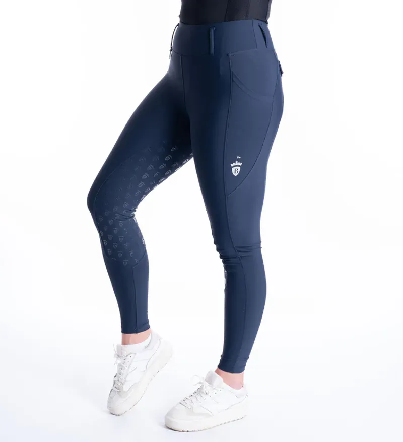 Blackfort Equestrian Navy and Silver Breggings-1