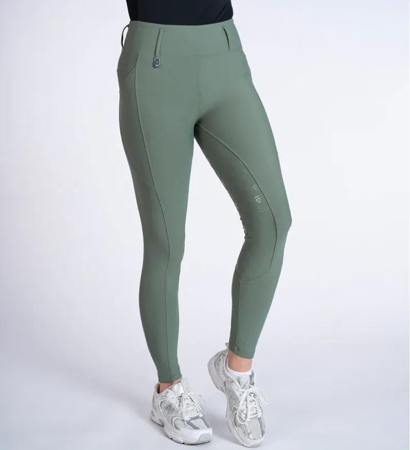 Blackfort Equestrian Sage and Silver Riding Breggings