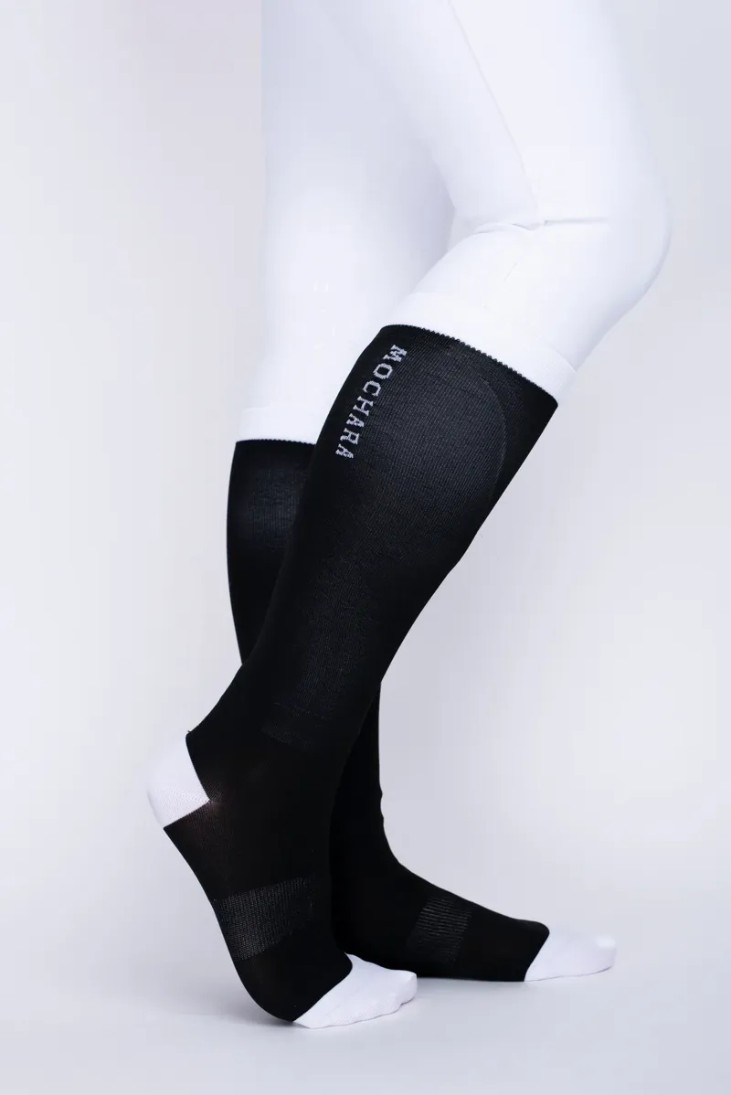 Mochara Long Riding Socks Black One Size