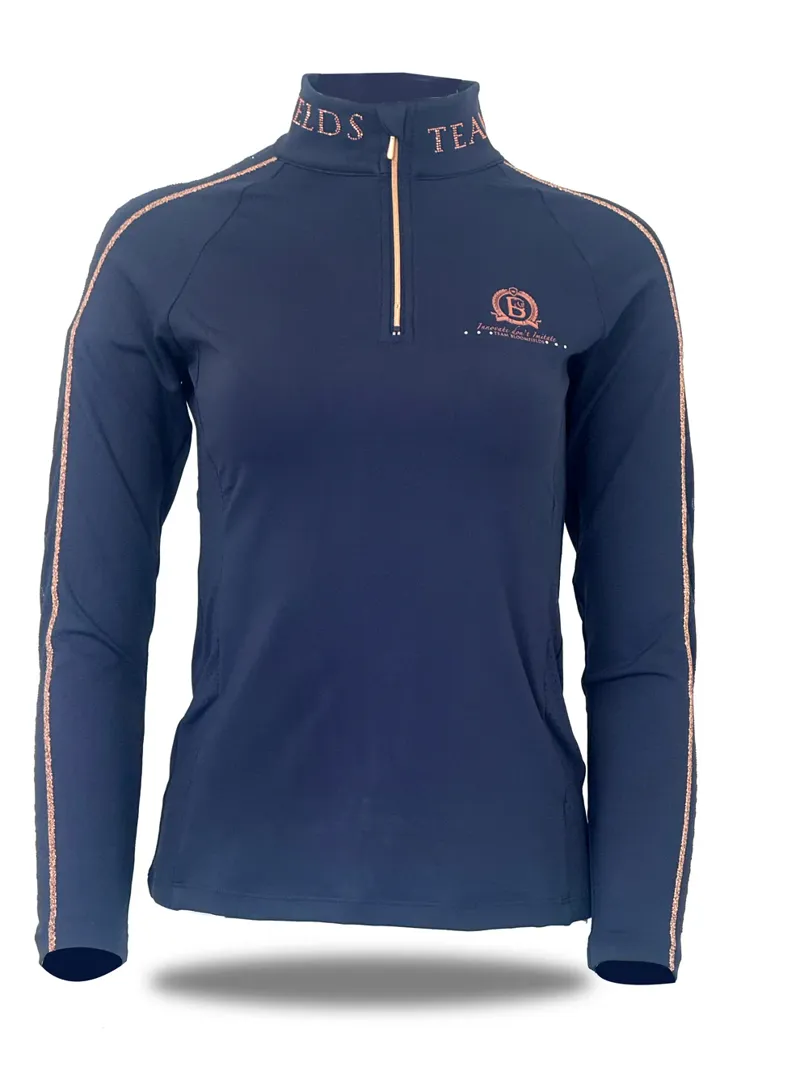 Team Bloomfields Chloe Navy Crystal Base Layer with Long Sleeves
