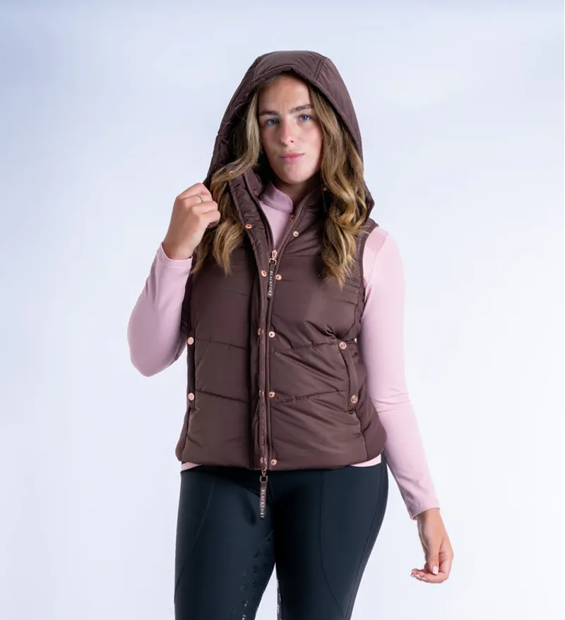 Blackfort Equestrian Amara Chocolate Puffer Gilet-2