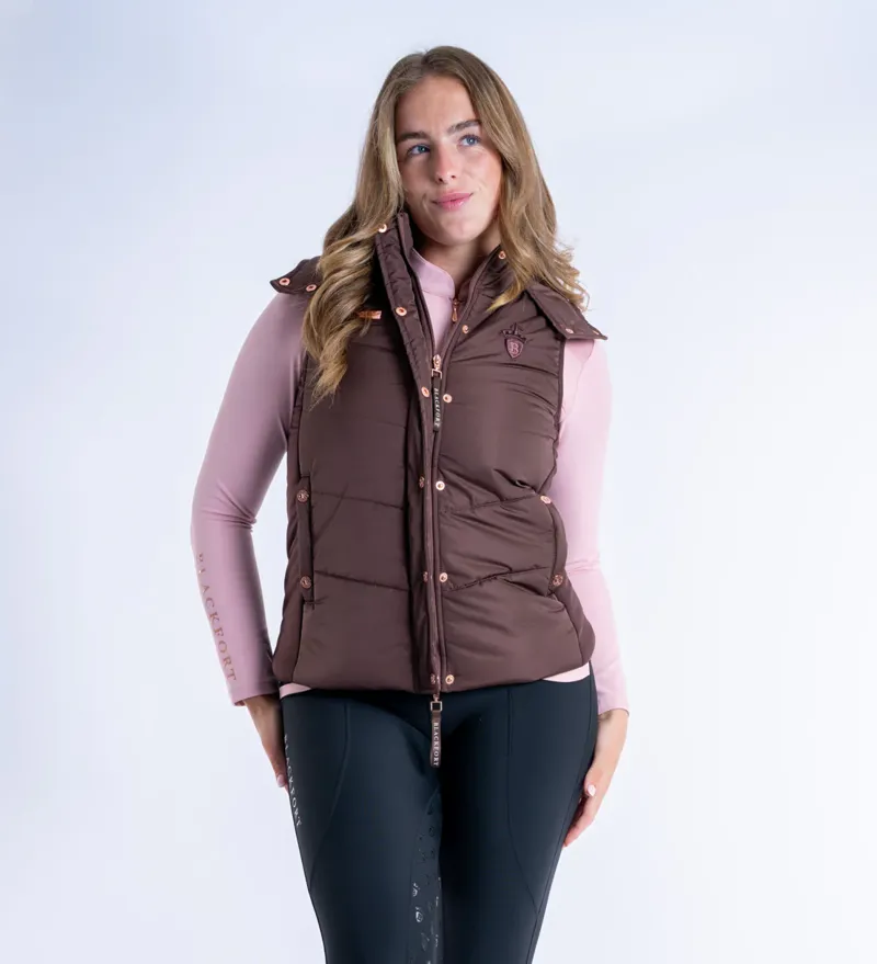 Blackfort Equestrian Amara Chocolate Puffer Gilet