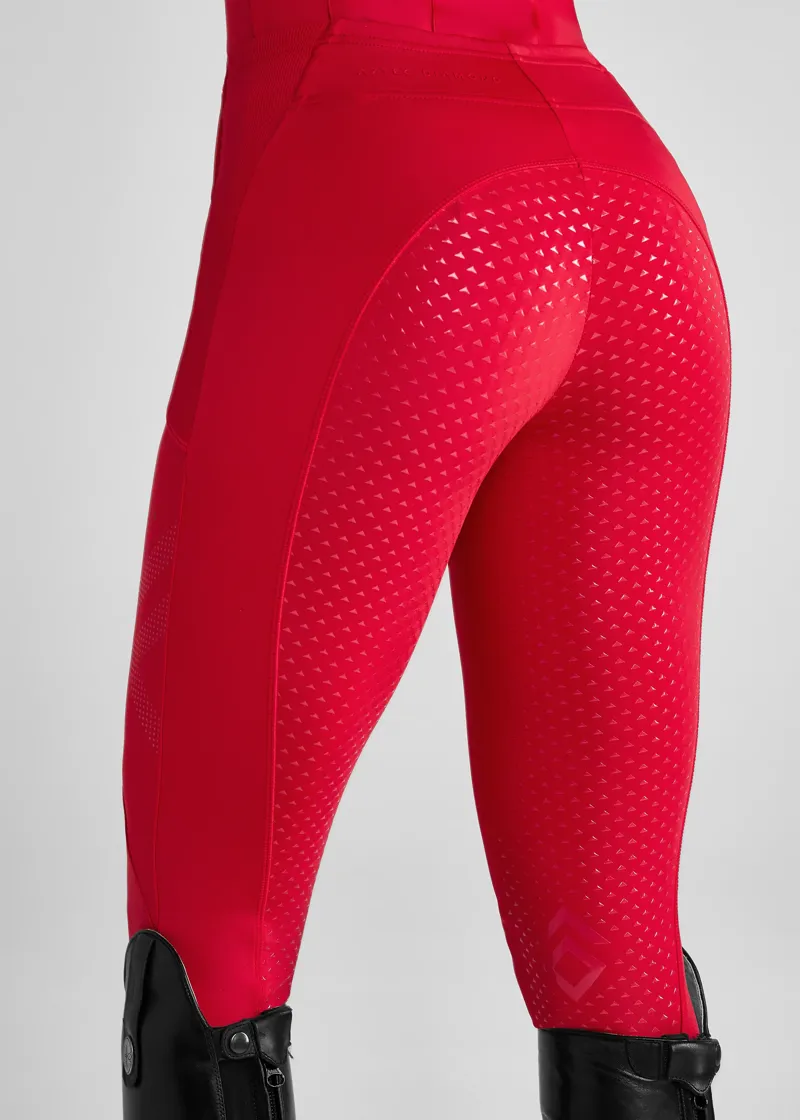 Aztec Diamond Crimson Core Leggings Full Seat-2