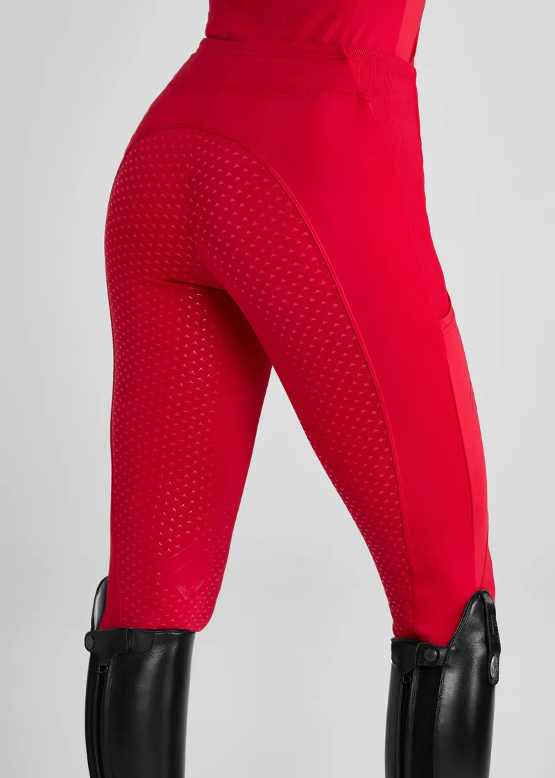 Aztec Diamond Crimson Core Leggings Full Seat-1
