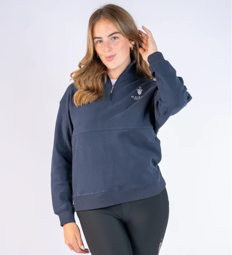 Blackfort Equestrian Ella Quarter Zip Navy-1