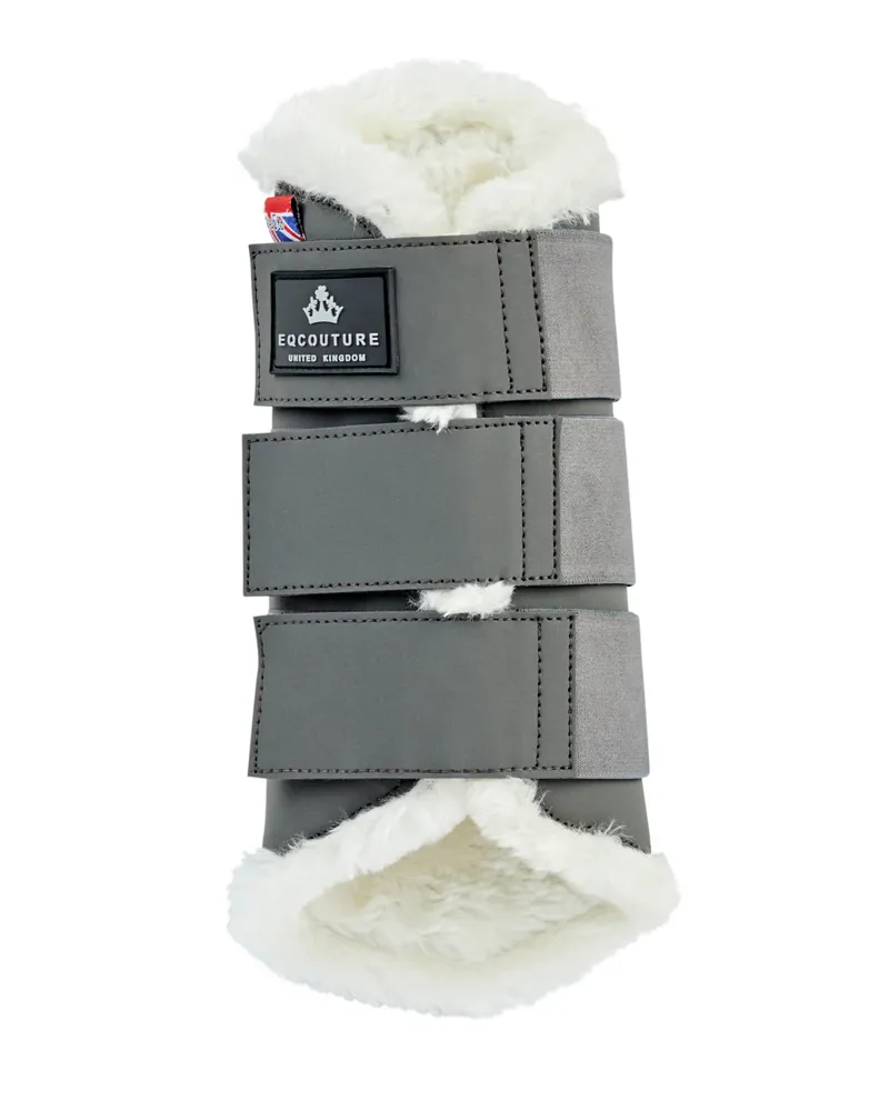 Eqcouture Slate Grey Wooltech Brushing Boots-3