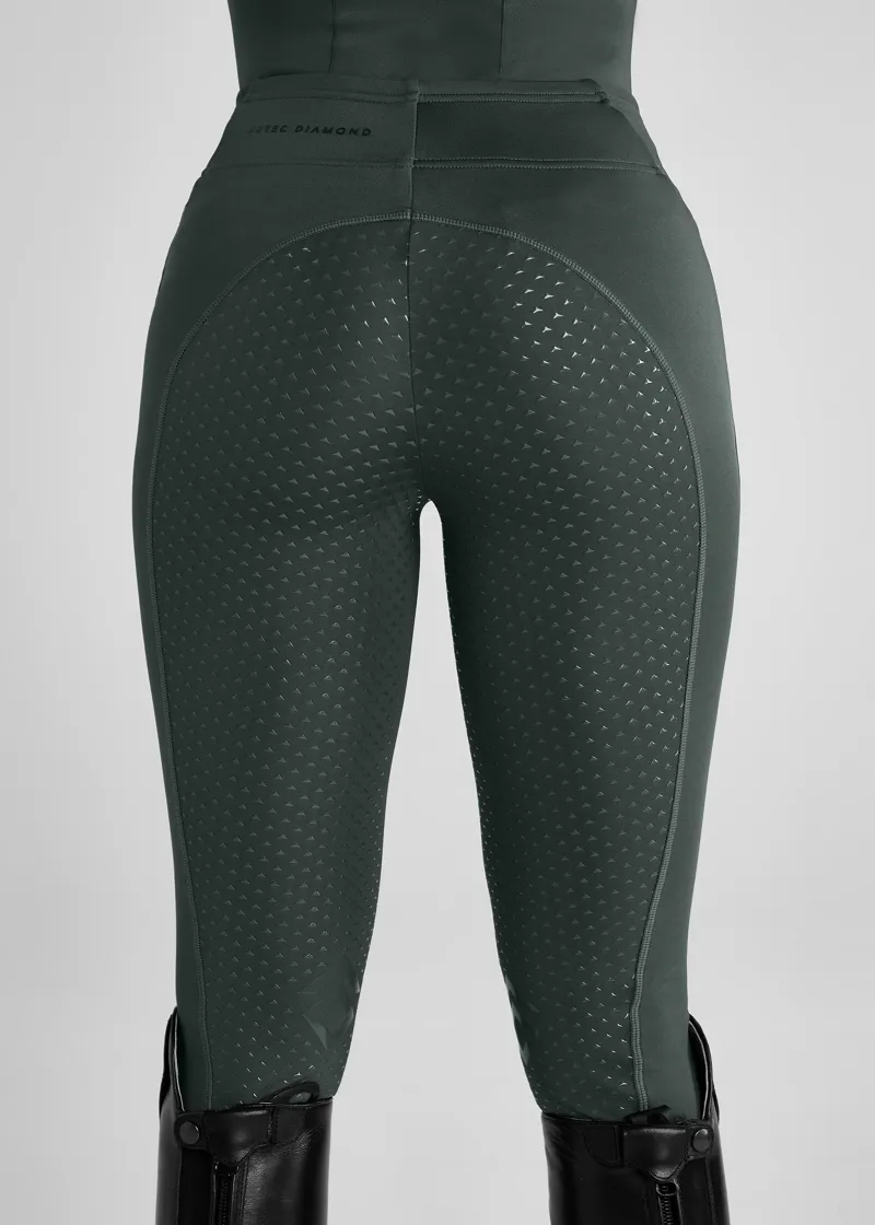 Aztec Diamond Fern Core Leggings Full Seat-1