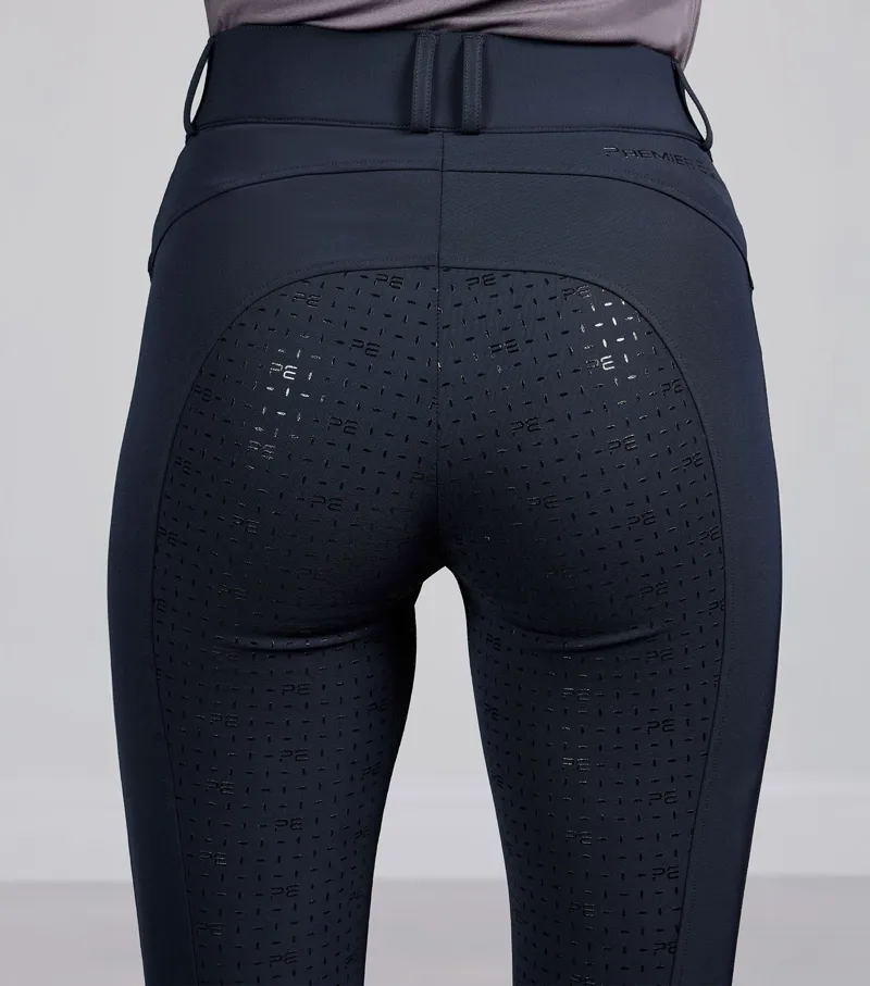Premier Equine Filetto Womens Gel Full Seat Riding Breeches Navy-3