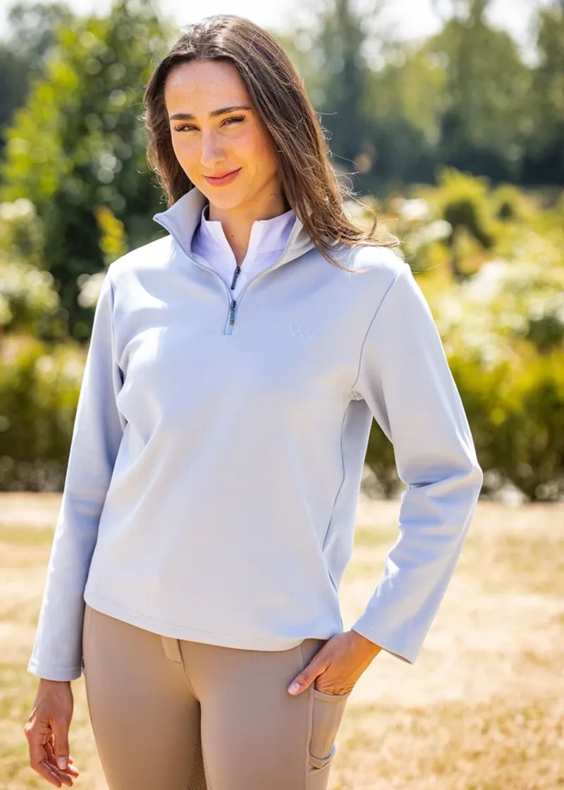 Woof Wear Ladies 1/4 Zip Fleec In Powder Blue