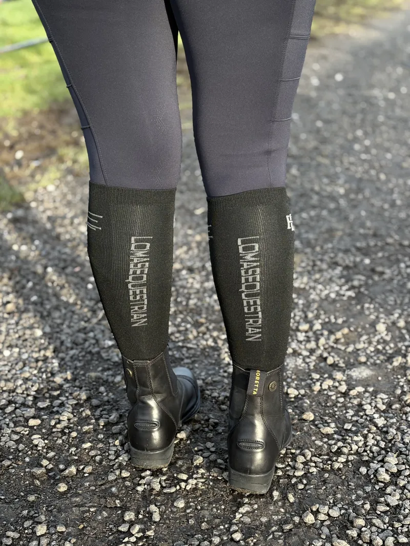 Lomas Equestrian Riding Sock Black Size 3-6-1