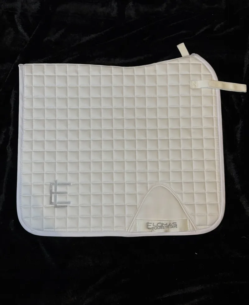 Lomas Equestrian Saddle Pad Dressage White Full