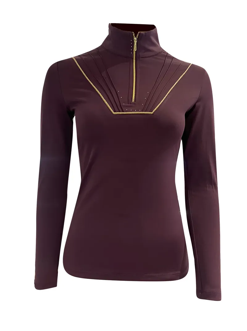 Team Bloomfield Maya Mulberry Pleated Base Layer