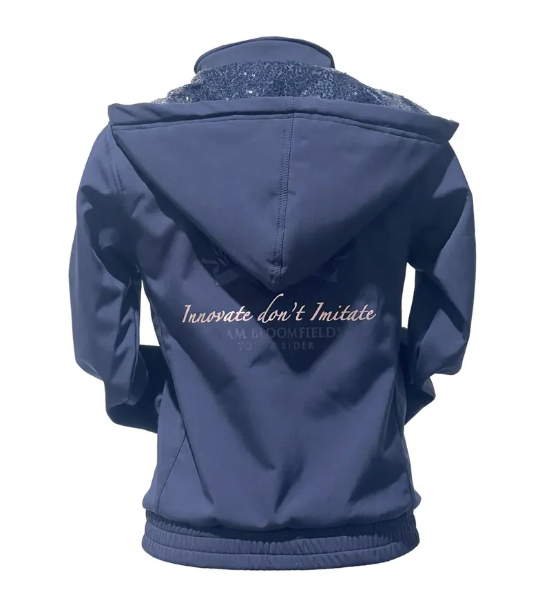 Team Bloomfields Kids Freya Navy Double Collar Showerproof Jacket-2