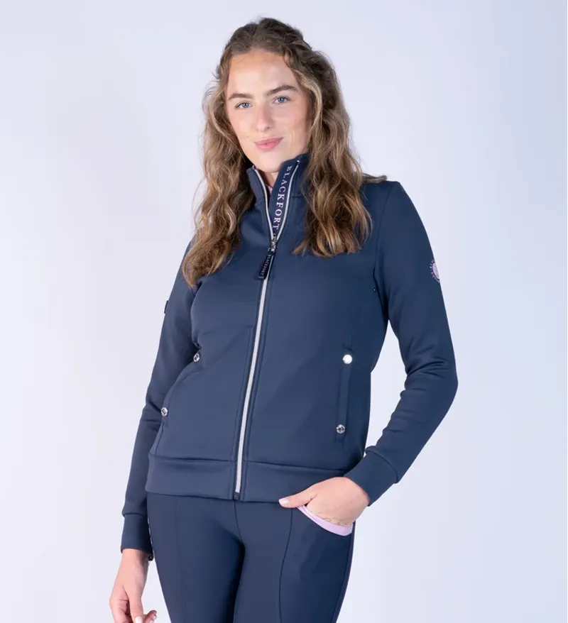 Blackfort Equestrian Navy and Marshmallow Jenny jacket-1