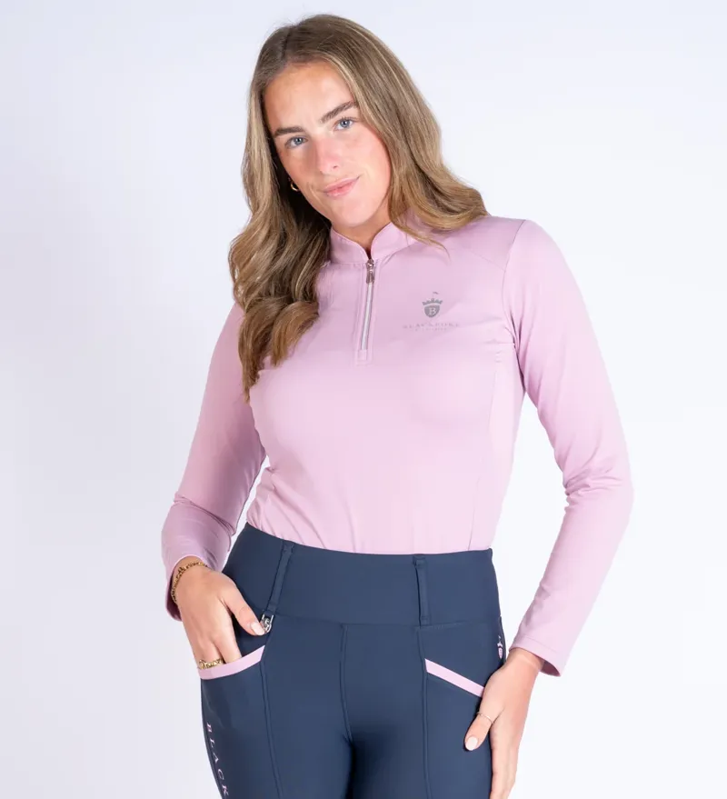 Blackfort Equestrian Marshmallow Cool Mesh Base Layer Long Sleeve-1
