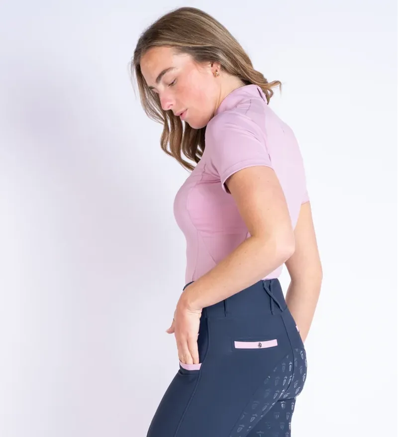 Blackfort Equestrian Marshmallow Cool Mesh Base Layer Short Sleeve-2